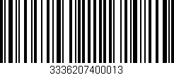 Código de barras (EAN, GTIN, SKU, ISBN): '3336207400013'