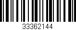 Código de barras (EAN, GTIN, SKU, ISBN): '33362144'