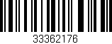 Código de barras (EAN, GTIN, SKU, ISBN): '33362176'
