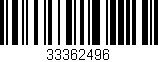 Código de barras (EAN, GTIN, SKU, ISBN): '33362496'