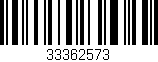 Código de barras (EAN, GTIN, SKU, ISBN): '33362573'