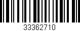 Código de barras (EAN, GTIN, SKU, ISBN): '33362710'