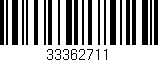 Código de barras (EAN, GTIN, SKU, ISBN): '33362711'