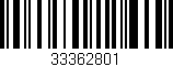 Código de barras (EAN, GTIN, SKU, ISBN): '33362801'