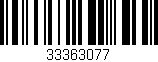 Código de barras (EAN, GTIN, SKU, ISBN): '33363077'
