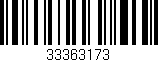 Código de barras (EAN, GTIN, SKU, ISBN): '33363173'