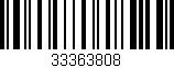 Código de barras (EAN, GTIN, SKU, ISBN): '33363808'