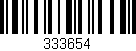 Código de barras (EAN, GTIN, SKU, ISBN): '333654'