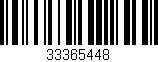 Código de barras (EAN, GTIN, SKU, ISBN): '33365448'