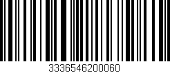 Código de barras (EAN, GTIN, SKU, ISBN): '3336546200060'