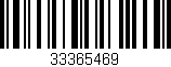 Código de barras (EAN, GTIN, SKU, ISBN): '33365469'