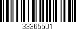 Código de barras (EAN, GTIN, SKU, ISBN): '33365501'