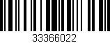 Código de barras (EAN, GTIN, SKU, ISBN): '33366022'