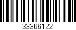 Código de barras (EAN, GTIN, SKU, ISBN): '33366122'