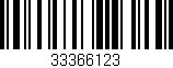 Código de barras (EAN, GTIN, SKU, ISBN): '33366123'