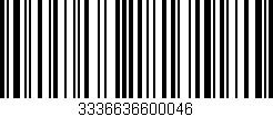 Código de barras (EAN, GTIN, SKU, ISBN): '3336636600046'
