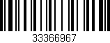 Código de barras (EAN, GTIN, SKU, ISBN): '33366967'