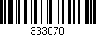 Código de barras (EAN, GTIN, SKU, ISBN): '333670'