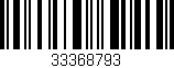 Código de barras (EAN, GTIN, SKU, ISBN): '33368793'