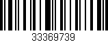 Código de barras (EAN, GTIN, SKU, ISBN): '33369739'