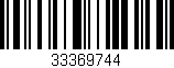 Código de barras (EAN, GTIN, SKU, ISBN): '33369744'