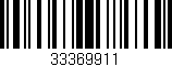 Código de barras (EAN, GTIN, SKU, ISBN): '33369911'