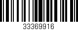 Código de barras (EAN, GTIN, SKU, ISBN): '33369916'