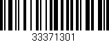 Código de barras (EAN, GTIN, SKU, ISBN): '33371301'
