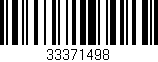 Código de barras (EAN, GTIN, SKU, ISBN): '33371498'
