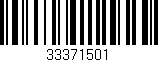 Código de barras (EAN, GTIN, SKU, ISBN): '33371501'
