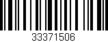 Código de barras (EAN, GTIN, SKU, ISBN): '33371506'