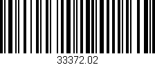 Código de barras (EAN, GTIN, SKU, ISBN): '33372.02'