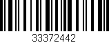 Código de barras (EAN, GTIN, SKU, ISBN): '33372442'