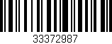 Código de barras (EAN, GTIN, SKU, ISBN): '33372987'