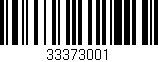 Código de barras (EAN, GTIN, SKU, ISBN): '33373001'