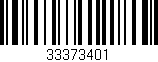 Código de barras (EAN, GTIN, SKU, ISBN): '33373401'