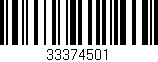 Código de barras (EAN, GTIN, SKU, ISBN): '33374501'