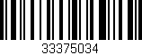 Código de barras (EAN, GTIN, SKU, ISBN): '33375034'