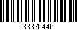 Código de barras (EAN, GTIN, SKU, ISBN): '33376440'