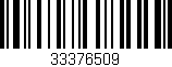 Código de barras (EAN, GTIN, SKU, ISBN): '33376509'