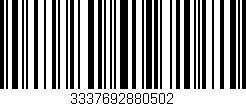 Código de barras (EAN, GTIN, SKU, ISBN): '3337692880502'