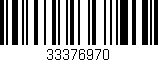Código de barras (EAN, GTIN, SKU, ISBN): '33376970'