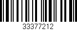 Código de barras (EAN, GTIN, SKU, ISBN): '33377212'