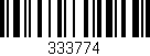 Código de barras (EAN, GTIN, SKU, ISBN): '333774'