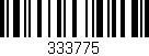 Código de barras (EAN, GTIN, SKU, ISBN): '333775'