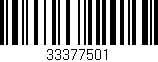 Código de barras (EAN, GTIN, SKU, ISBN): '33377501'