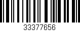 Código de barras (EAN, GTIN, SKU, ISBN): '33377656'