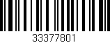 Código de barras (EAN, GTIN, SKU, ISBN): '33377801'