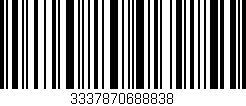Código de barras (EAN, GTIN, SKU, ISBN): '3337870688838'