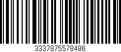 Código de barras (EAN, GTIN, SKU, ISBN): '3337875578486'